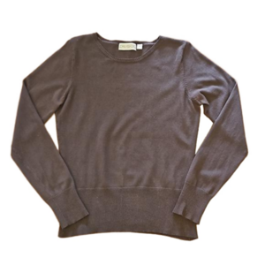 CANVASBACKS VINTAGE CHOCOLATE BROWN PULLOVER KNIT SWEATER SIZE SMALL